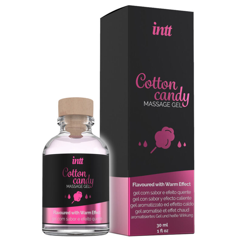 Żel do ciała i miejsc intymnych. Masaż i seks. Smak waty cukrowej. Rozgrzewający. Cotton Candy Massage Gel.