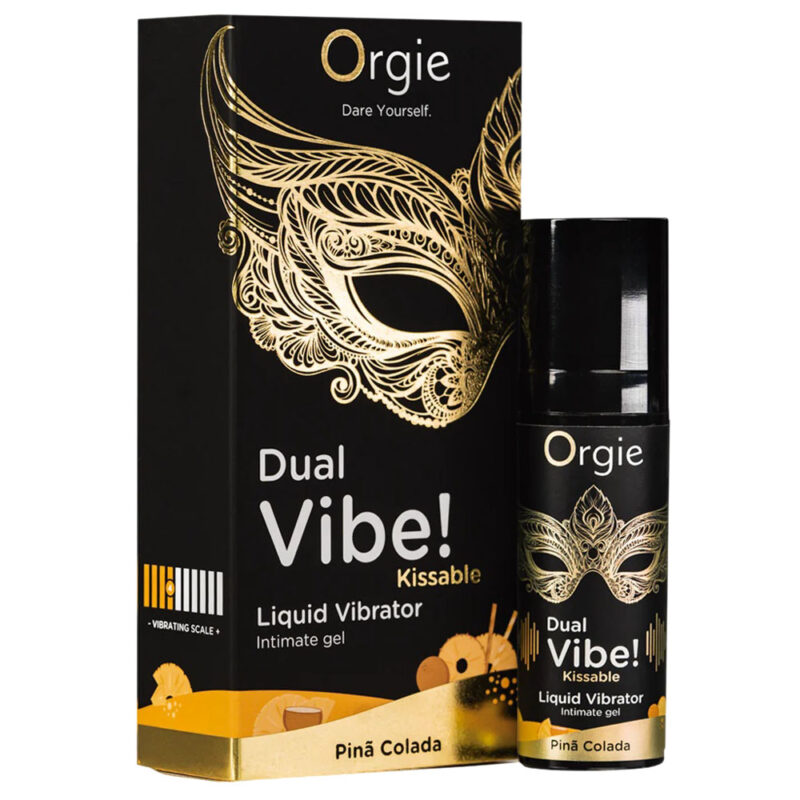 Żel intymny Dual Vibe Kissable Pina Colada. Żel wibrujący i stymulujący.