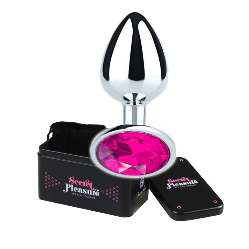 Metal Butt Plug Fuchsia rozmiar M