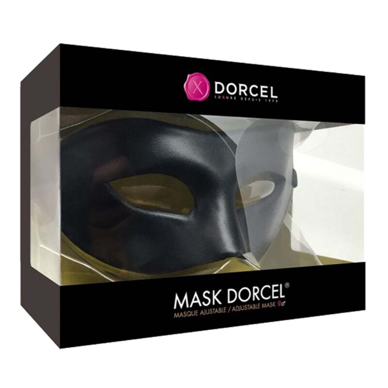 Czarna maska wysokiej jakości Dorcel Mask. BDSM. Rewelacyjna