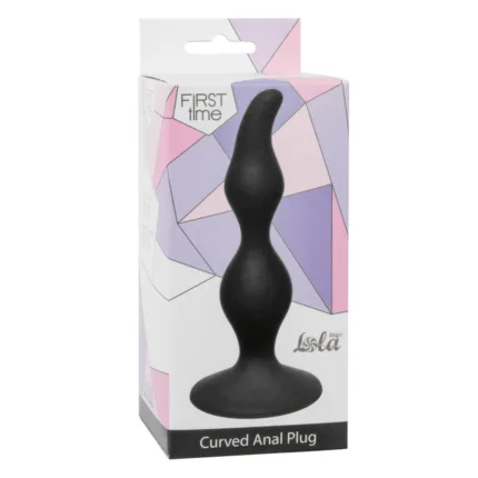 silikonowy. Curved Anal Plug