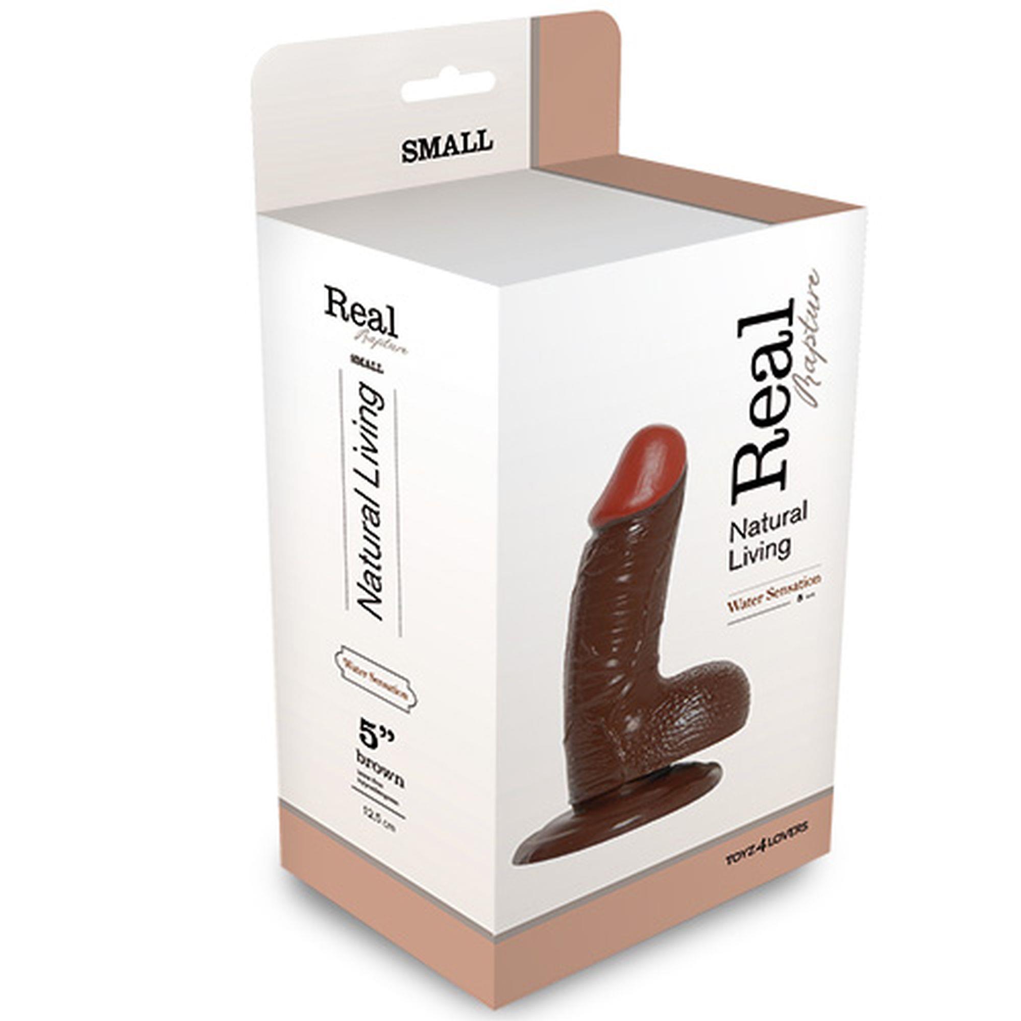 1-00700688 Dildo-REALISTIC DILDO REAL RAPTURE BROWN 5" - obrazek 1