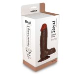 Dildo-REALISTIC DILDO REAL RAPTURE BROWN 7.5" - obrazek 2