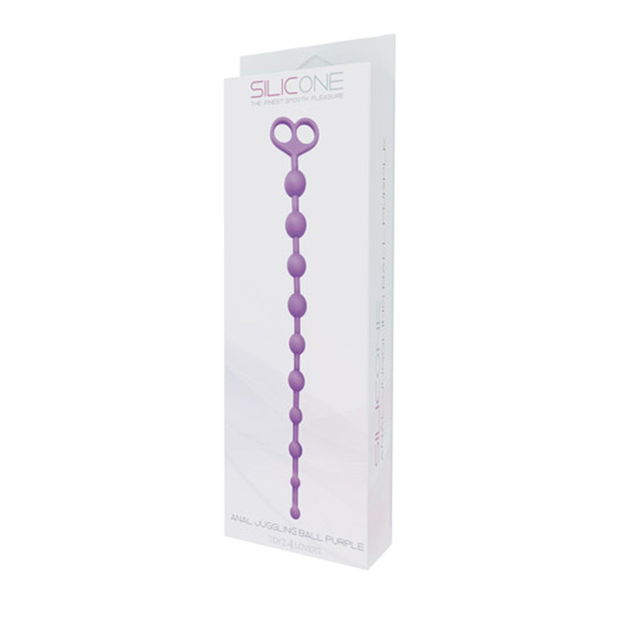 1-00700914 Plug/kulki-FALLO ANALE ANAL JUGGLING BALL SILICONE PURPLE - obrazek 1