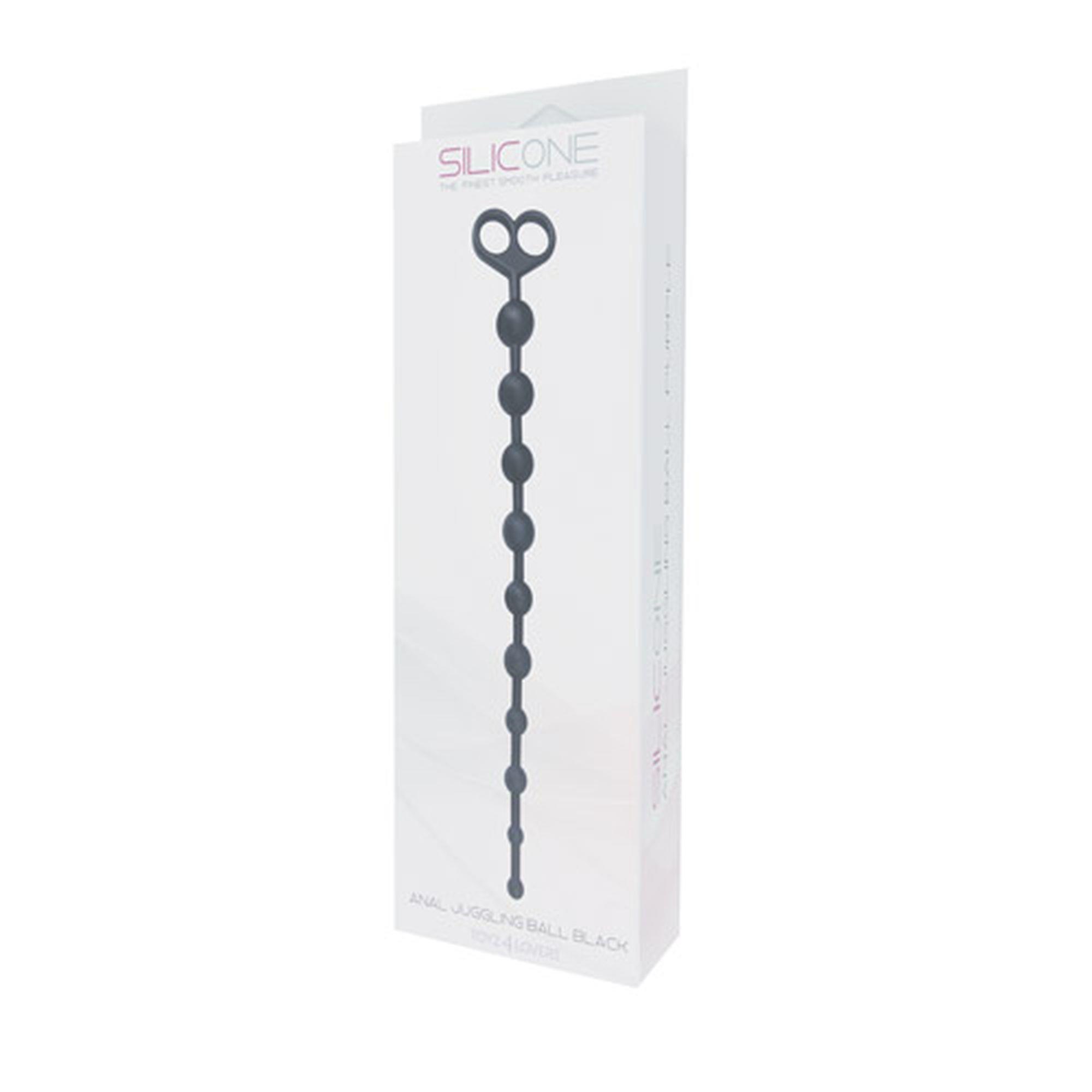 1-00700915 Plug/kulki-FALLO ANALE ANAL JUGGLING BALL SILICONE BLACK - obrazek 1