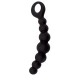 Plug/kulki-FALLO ANALE CATERPILL-ASS SILICONE BLACK - obrazek 2