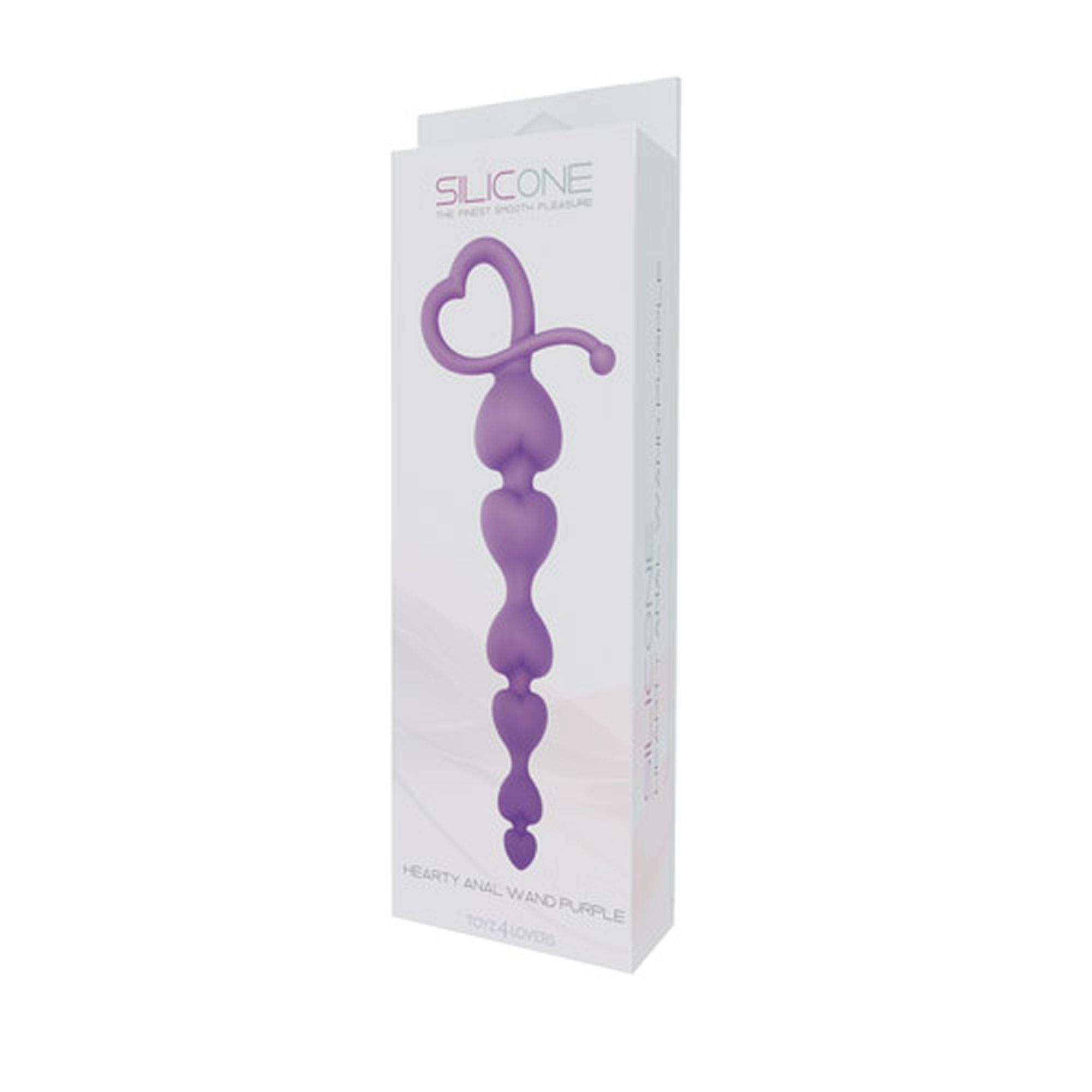 1-00700925 Plug/kulki-Hearty Anal Wand Purple - obrazek 1