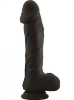 Dildo-FALLO REALISTICO REAL SAFE BERRY BLACK - obrazek 2