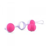 Kulki-Palline Vaginali Bi-Balls Triple White - obrazek 2