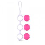 Kulki-Palline Vaginali Bi-Balls Triple White - obrazek 4