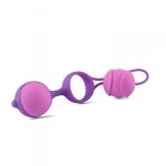 Kulki-Palline Vaginali Bi-Balls Double Purple - obrazek 3