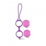 Kulki-Palline Vaginali Bi-Balls Double Purple - obrazek 4