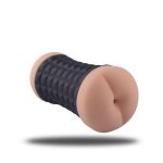 Masturbator- Doppio Masturbatore maschile vagina e ano Deep Black - obrazek 2
