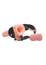 Proteza-VIBRATORE STRAP ON CAVO REAL RAPTURE 8 FLESH WITH BALLS - obrazek 2