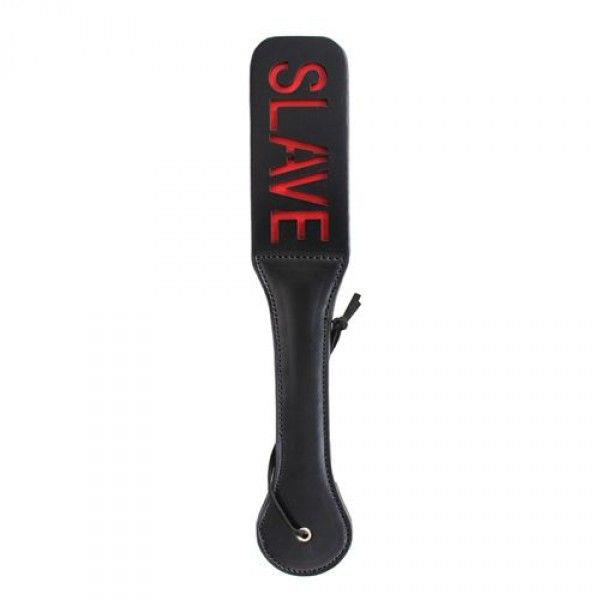 1-00904225 Pejcz-Paletta Doppia Double Spank Paddle Slave Black - obrazek 1