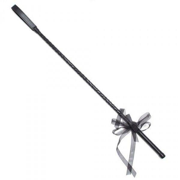 1-00904227 Pejcz-Frustino Ribbon Horse Whip black - obrazek 1
