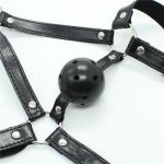 Knebel-Imbracatura Viso con morso Head Harness+Ball Gag - obrazek 3