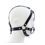 Knebel-Imbracatura per testa con anello Head Harness+Ring Gag - obrazek 2