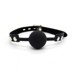 Knebel-Ball Gag + Block (nero)