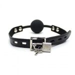 Knebel-Ball Gag + Block (nero) - obrazek 2