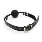 Knebel-Ball Gag + Block (nero) - obrazek 3