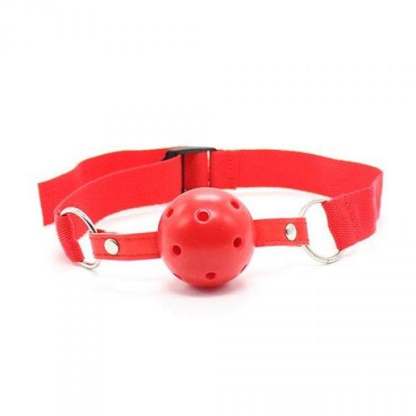 1-00904277 Knebel-Easy Breathable Ball Gag (rosso) - obrazek 1