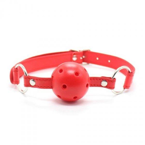 1-00904286 Knebel-Breathable Ball Gag (rosso) - obrazek 1
