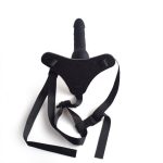 Cintura regolabile strap-on Black con fallo realistico - obrazek 5