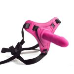 Cintura regolabile strap-on Pink con fallo realistico - obrazek 2