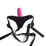 Cintura regolabile strap-on Pink con fallo realistico - obrazek 3