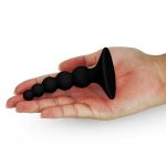 Lure me Beaded Anal Plug Black - obrazek 2