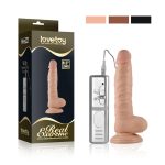 8.5"" Real Extreme Vibrating Dildo Flesh - obrazek 2