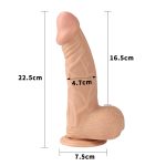 9"" Real Extreme Dildo Flesh - obrazek 4