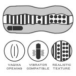 Sex In A Can Vagina Lotus Tunnel - Vibrating - obrazek 3