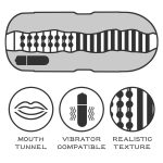 Sex In A Can Mouth Stamina Tunnel - Vibrating - obrazek 3
