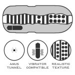 Sex In A Can Anus Lotus Tunnel - Vibrating - obrazek 3