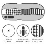 Sex In A Can Anus Stamina Tunnel - Vibrating - obrazek 3