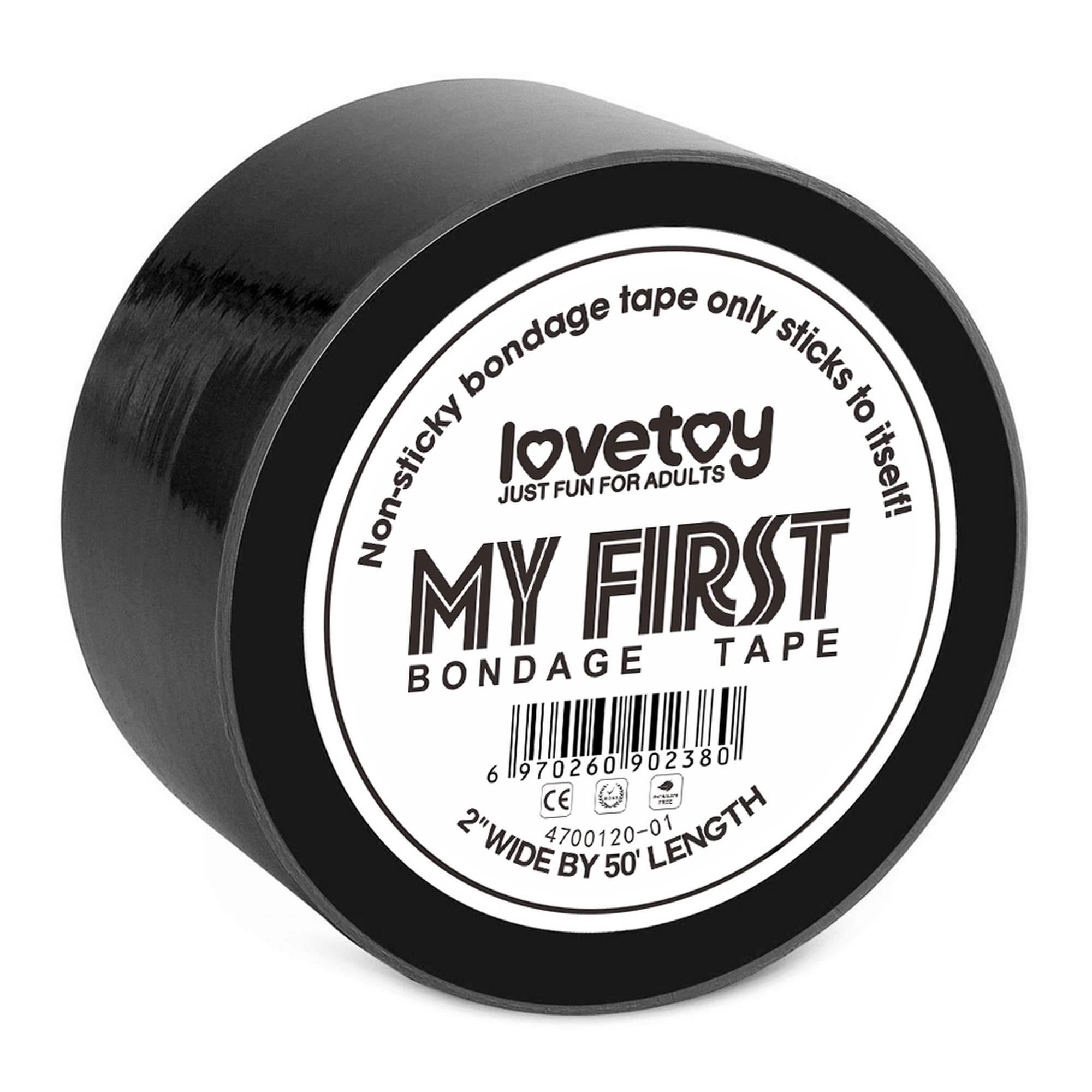 10-4700120 My First Non Sticky Bondage Tape Black - obrazek 1