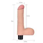 8"" REAL SOFTEE Vibrating Dildo - obrazek 7