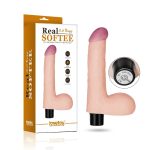 8"" REAL SOFTEE Vibrating Dildo - obrazek 8