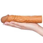 Add 2"" Pleasure X Tender Penis Sleeve Brown - obrazek 2