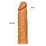 Add 2"" Pleasure X Tender Penis Sleeve Brown - obrazek 5