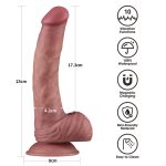 9'' Vibrating Dual Density Power Cock - obrazek 16