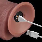 9'' Vibrating Dual Density Power Cock - obrazek 8