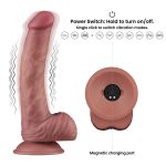 9'' Vibrating Dual Density Power Cock - obrazek 2
