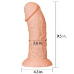 9.5'' Realistic Curved Dildo - obrazek 2