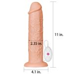 11'' Realistic Long Vibrating Dildo - obrazek 2