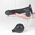 9'' Squirt Extreme Dildo - Black - obrazek 8