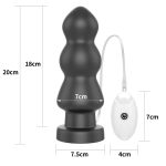 7.8"" King Sized Vibrating Anal Rigger - obrazek 2