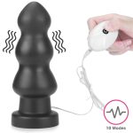 7.8"" King Sized Vibrating Anal Rigger - obrazek 10